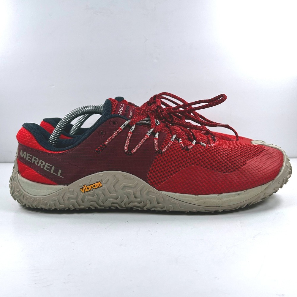 Merrell Trail Glove 7 Men's Red Barefoot Trail Running Shoes J067659 Size 10.5